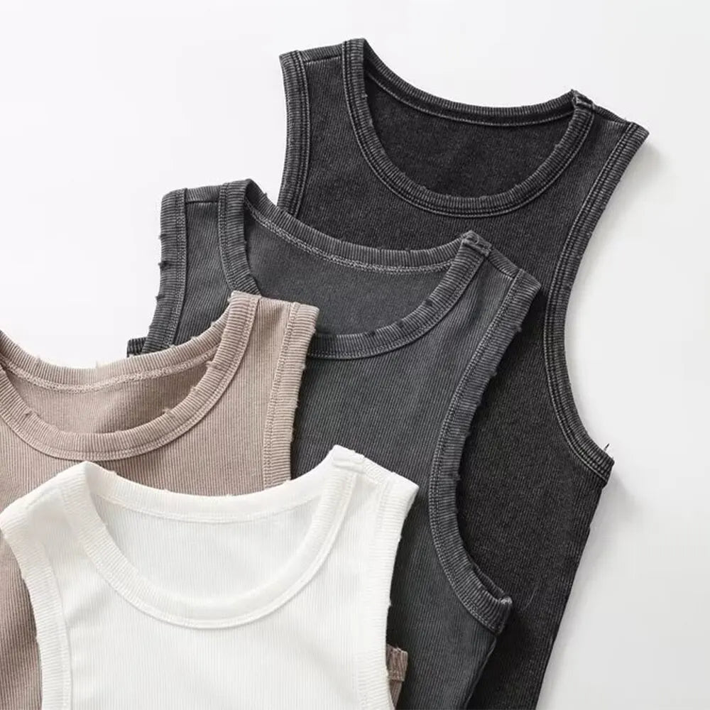 poleras de mujer sin mangas